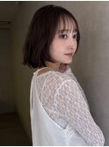 ボブディオリーブベージュ髪質改善縮毛矯正フェイスレイヤー