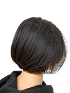 クオリス 上板橋店(QUALIS) 30代40代暗髪ボブ◎髪質改善ストレートで艶めく美髪