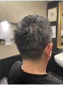 MEN'Sアッシュニュアンスパーマ韓国マッシュスペインカール