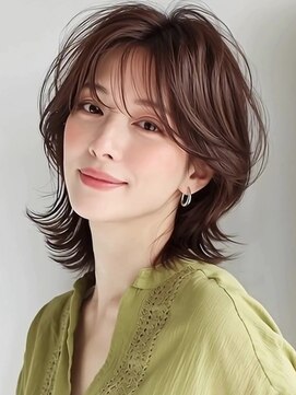 カバーヘア ブリス 戸田公園西口店(COVER HAIR bliss) くびれレイヤー/シャギーウルフ/似合わせカット30代40代p越谷