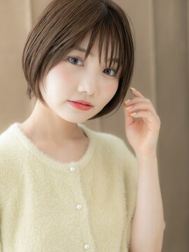 カバーヘア イヴ 戸頭店(COVER HAIR EVE) 丸みショート/ショートボブ/オリーブベージュ/アッシュベージュe