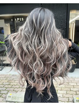 Anela大宮 ブリーチ/エクステ/髪質改善【アネラ】【4月上旬NEW OPEN(予定)】 グレージュハイライト