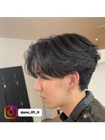 ウェーブ(WAVE)&nbsp;フェザーパーマ/センターパート/高松メンズパーマ