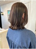 福山人気艶髪チョコレートブラウン20代30代くびれレイヤーミディ