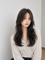 バグズ ヘアデザイン 桔梗が丘店(Baguz HAIR DESIGN)&nbsp;韓国風レイヤーカットくびれロング小顔透明感グレージュ