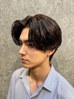 アッシュ 国立店(Ash)&nbsp;センターパート×フェザーパーマ　国立