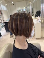 サニー 国府店(Sunny)&nbsp;立体感ハイライトで作る、乾かすだけで決まる美シルエットボブ