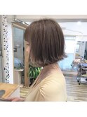 Coast.ミルクティーベージュ×切りっぱなしボブ