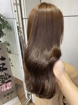 シェノン 梅田(CHAINON)&nbsp;20代30代40代小顔カット×艶カラー×ミルクティーベージュ