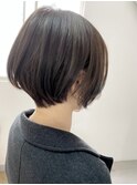 前下がりショート×ショートボブ