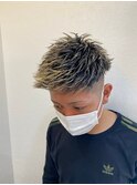 【gravent住吉】ハイライトカラー×ワイルドアップバング