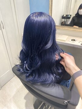 アソビセカンド 原宿(ASOBI 2nd) セミロング/ネイビーブルー