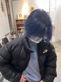 ポートヘアサロン(PORT HAIR SALON) ブリーチして濃いめブルーとても可愛いです！