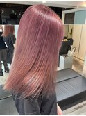 ピンクアッシュ 「韓国/渋谷/ブリーチ/エクステ」