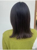 【水素カラーで髪質改善仕上がり】くびれミディアム
