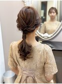 ローポニーヘアセット