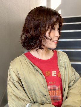 ポール(pole) perm×前上がりフレンチボブ