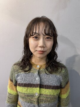 ガーランド (Garland) ☆ミディアムパーマ／切りっぱなしボブ/ベージュカラー