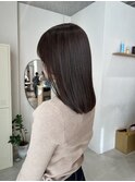 透明感アッシュブラウン