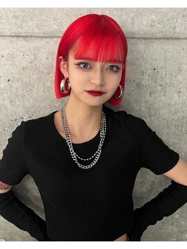 メゾン 原宿(MAISON) 赤髪ボブ