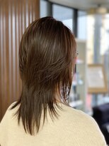 クオリス 上板橋店(QUALIS)&nbsp;大人可愛い秋色カラーくすみベージュくびれウルフロングレイヤー