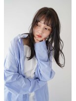 トクテ 高円寺(tokute)&nbsp;くびレイヤーエモージュ前髪ピンクベージュワンカール【高円寺】