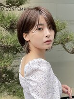 ピークアブー 原宿ハラカド(PEEK-A-BOO) くせ毛多毛ボブインナーカラーブリーチ外ハネ結べる夏