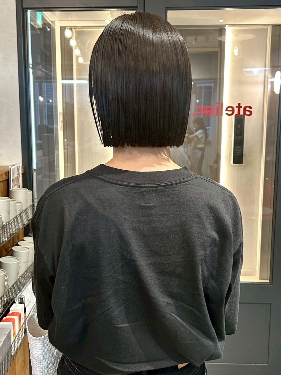 人毛 ハンドカット　マッシュボブ　少し明るめブラウン Ｍサイズ 2025年秋】マッシュ ボブの髪型・ヘアアレンジ｜人気順