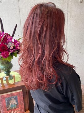 エム インターナショナル 春日部本店(EMU international) ゆるふわレッドカラー