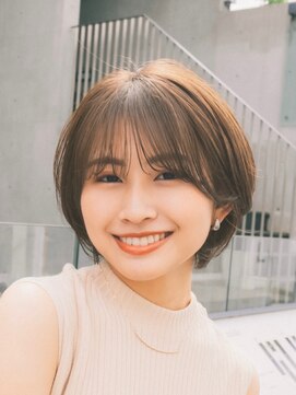 ガーデンヨコハマエスト(GARDEN YOKOHAMA est) ショート　ショートボブ　ハンサムショート　前髪　暗めカラー