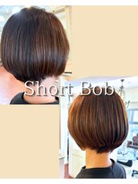 ヘアーアンドスパ アン コントゥール(hair&spa an contour)&nbsp;縮毛矯正で創るショートボブ