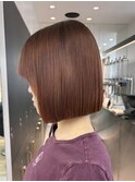 暗めカラー/ボブ/顔周り/前髪/レイヤー/髪質改善/縮毛矯正/横浜