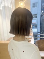 トト 船橋店(toto.)&nbsp;☆ココアベージュ小顔オリーブグレークラゲヘアーショート[船橋]