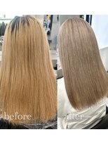 スタイル 横浜(STYLE)&nbsp;AYAKA担当/bef/aftダブルカラーカラー/グレージュ