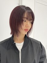 ヨロ 上野(YOLO) ハイライトカラーミルクティーベージュケアブリーチボブ