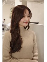 ノイ(noi)&nbsp;顔周りレイヤーカットくびれヘアミルクティーベージュカラー韓国