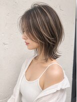 ダブルトーキョー シブヤ(W-TOKYO SHIBUYA)&nbsp;レイヤーウルフハイライト×ハッシュカット20代30代40代