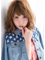 オーガスト ヘア ネイル(AUGUST hair nail)&nbsp;伸ばし途中に最適☆外はねふわミディ／3Dカラー【横浜】