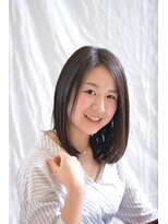 フッカヘアー(fukka hair)&nbsp;思わず触っていたくなるサラツヤストレートミディ