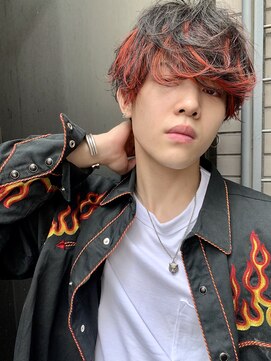 エルオム(EL.HOMME) マッシュレイヤー×クリムゾンレッド×スリークショート