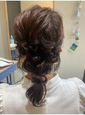 【大人可愛い】編みおろし ミディアムヘア アレンジ