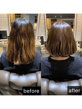 カミケンガレリア(kamiken. galleria) 大人かわいい美髪ツヤ感ニュアンスボブ【カミケンガレリア】