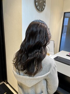 シファー(～Cifer) ダークアッシュかきあげバング艶感ラフカールお客様ヘア☆