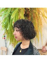 アクセヘアー 町田(acce hair)&nbsp;ボブのくるくるウェーブパーマ