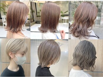 ヘアーメイクオズ(hair make O/S)の写真/ヘアカラー/インナーカラー/ブリーチは"hair make O/S"にお任せ◆ダメージレス施術でツヤ感もUP☆