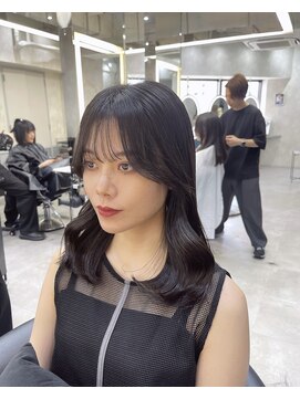 ロンドアヴァントゥス 池袋(Lond aventus) 韓国レイヤー/韓国風/ボブ/髪質改善/黒髪/ブリーチなし〔池袋〕
