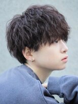 メンズカット/ラウンドマッシュ/波巻きパーマ/名古屋駅/栄駅