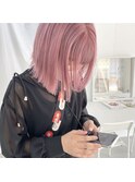 コットンピンクのボブ◯