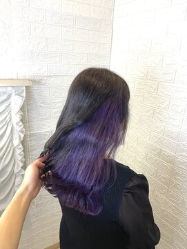 トリ 六甲道店(TORi) インナーバープル×シアーカラー×六反