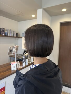 エファッセ 鴻巣2号店(efface) すっきりボブ×ナチュラルカラー×内巻きボブ×艶髪×暗髪